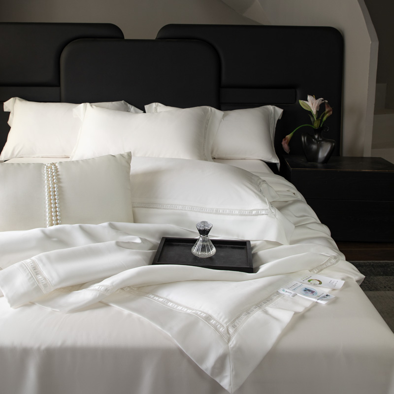 Luxury Home Tencel White Quilt Comforter