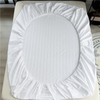 Hotel 100% Cotton White Color Stripe Fitted Sheet 